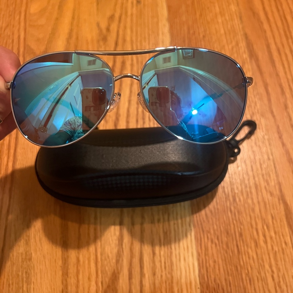 Aviator Sunglasses with Blue Lenses- NWOT